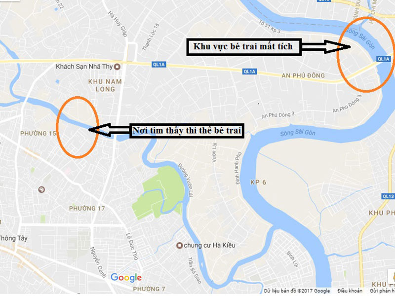 Xót lòng chuyện thi thể bé trai 5 tuổi trôi trên kênh - ảnh 2